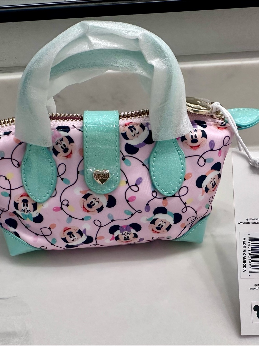 Stoney Clover Lane NWT Disney Christmas Pouchette Crossbody